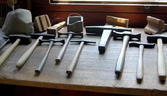Traditional silversmith tools